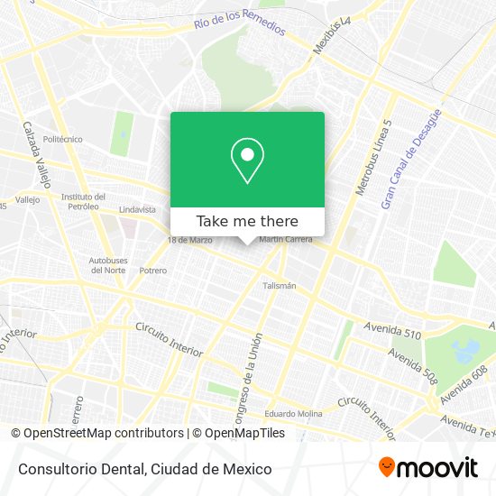 Consultorio Dental map