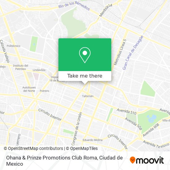 Ohana & Prinze Promotions Club Roma map