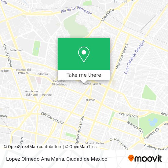 Lopez Olmedo Ana Maria map