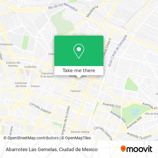 Mapa de Abarrotes Las Gemelas