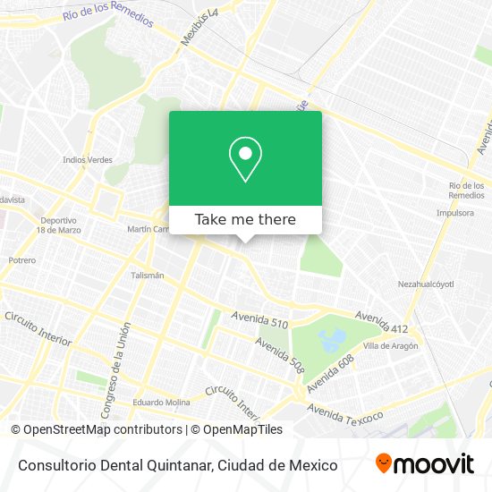 Mapa de Consultorio Dental Quintanar