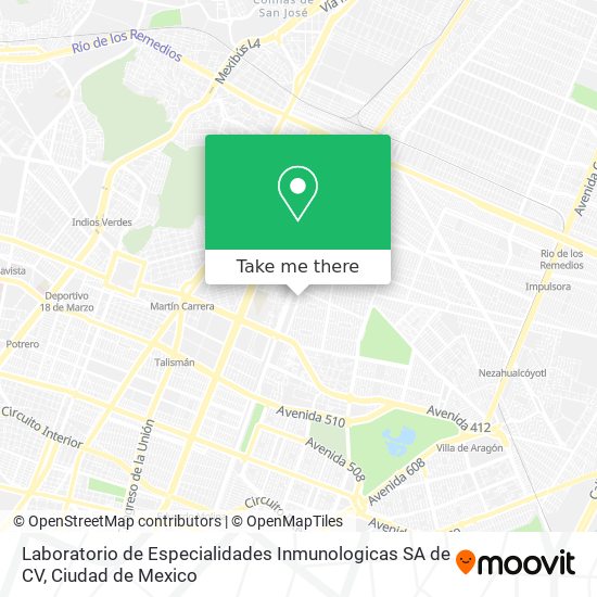 Laboratorio de Especialidades Inmunologicas SA de CV map
