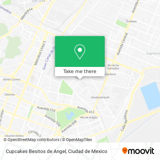 Cupcakes Besitos de Angel map