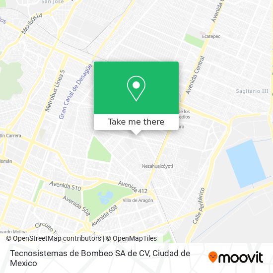 Mapa de Tecnosistemas de Bombeo SA de CV