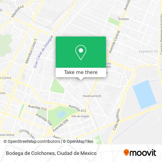 Bodega de Colchones map