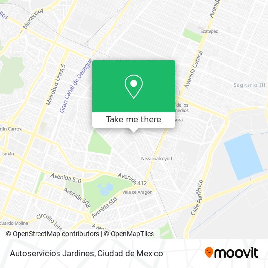 Autoservicios Jardines map