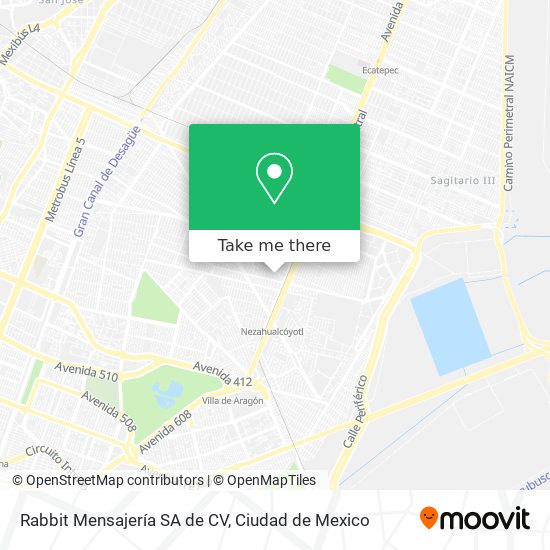 Rabbit Mensajería SA de CV map