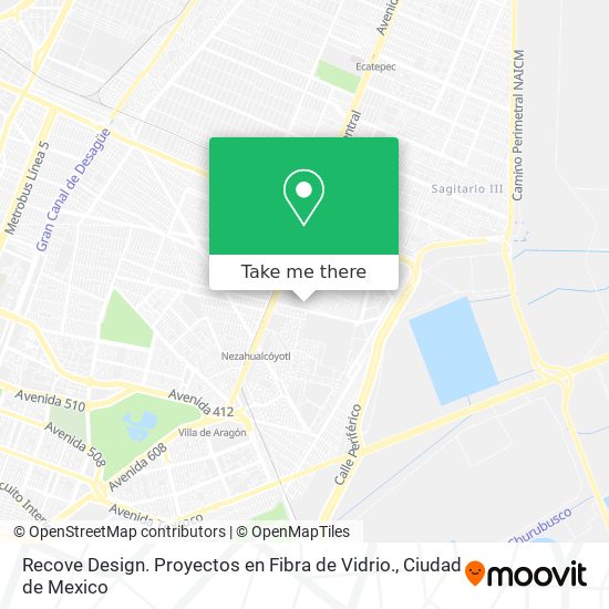 Mapa de Recove Design. Proyectos en Fibra de Vidrio.