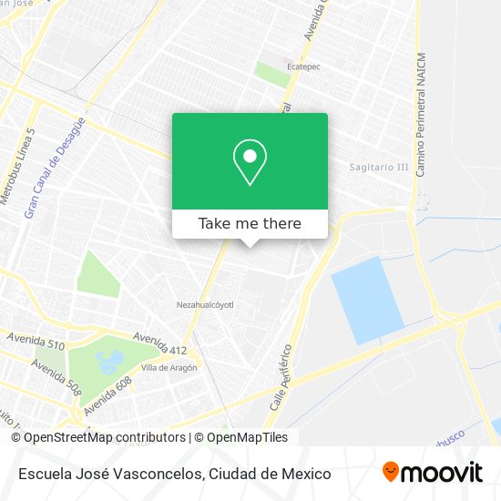 Escuela José Vasconcelos map