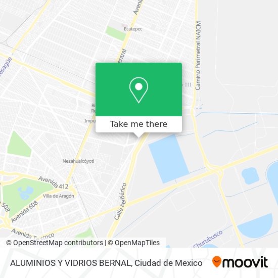 Mapa de ALUMINIOS Y VIDRIOS BERNAL