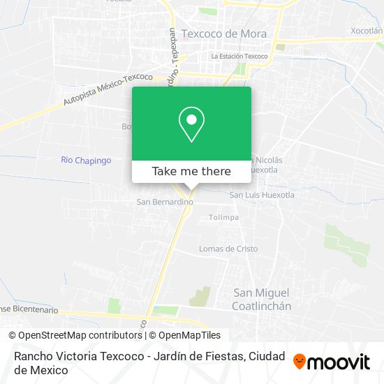 Rancho Victoria Texcoco - Jardín de Fiestas map