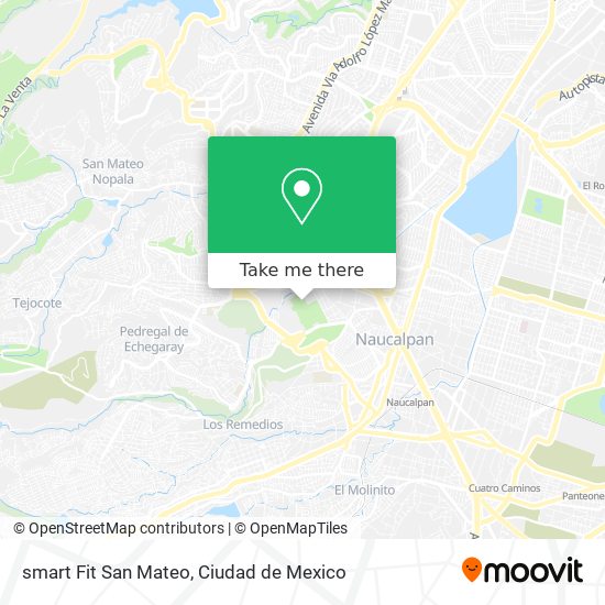 smart Fit San Mateo map