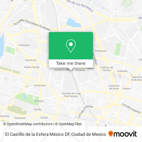 El Castillo de la Esfera México DF map