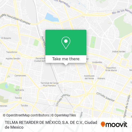 TELMA RETARDER DE MÉXICO, S.A. DE C.V. map