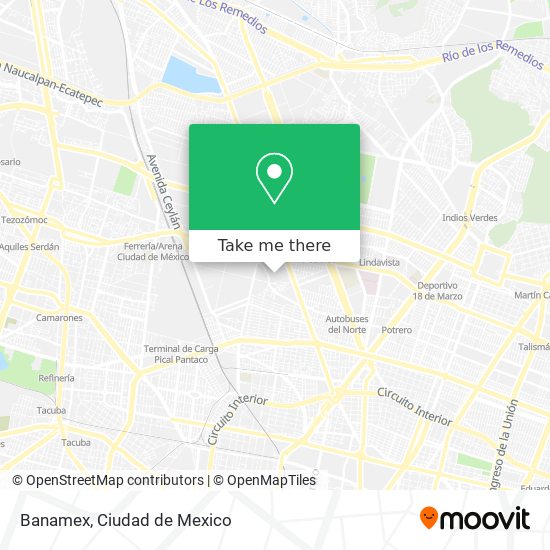 Banamex map