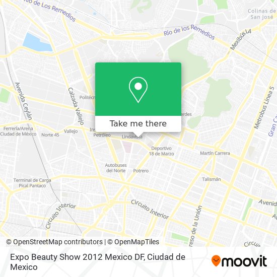 Mapa de Expo Beauty Show 2012 Mexico DF