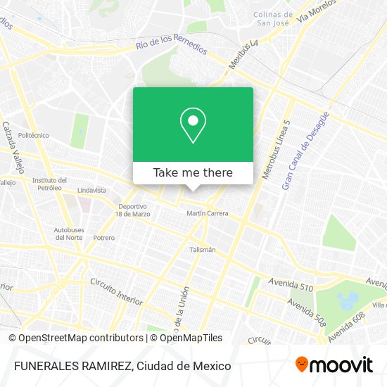 FUNERALES RAMIREZ map