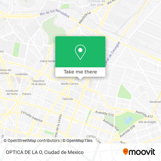 OPTICA DE LA O map