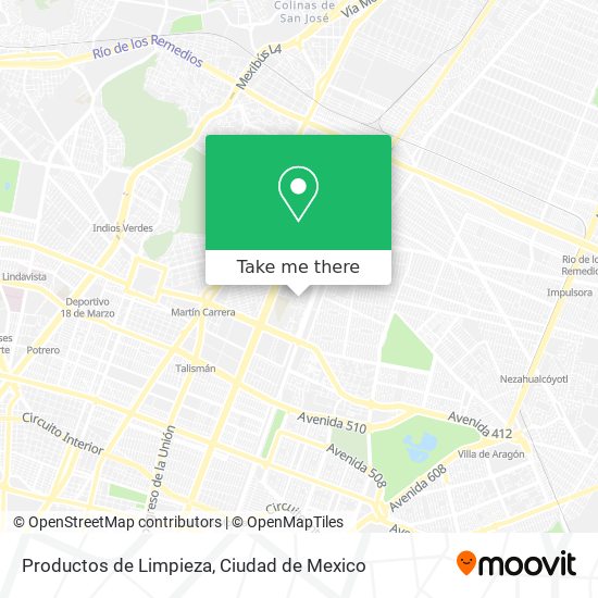 Productos de Limpieza map