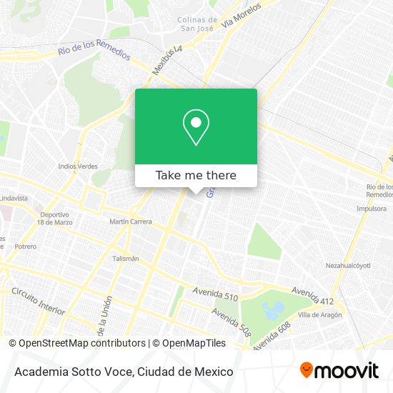 Mapa de Academia Sotto Voce