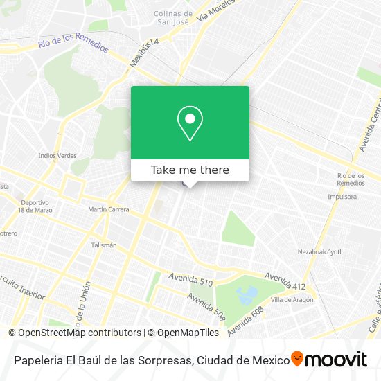Papeleria El Baúl de las Sorpresas map