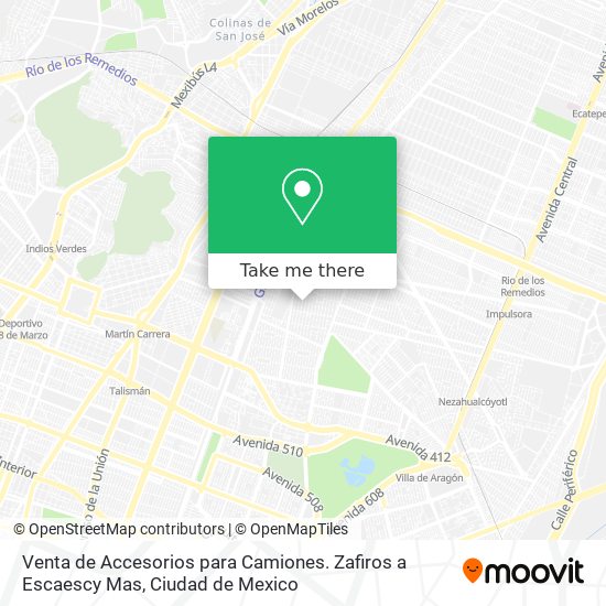 Venta de Accesorios para Camiones. Zafiros a Escaescy Mas map