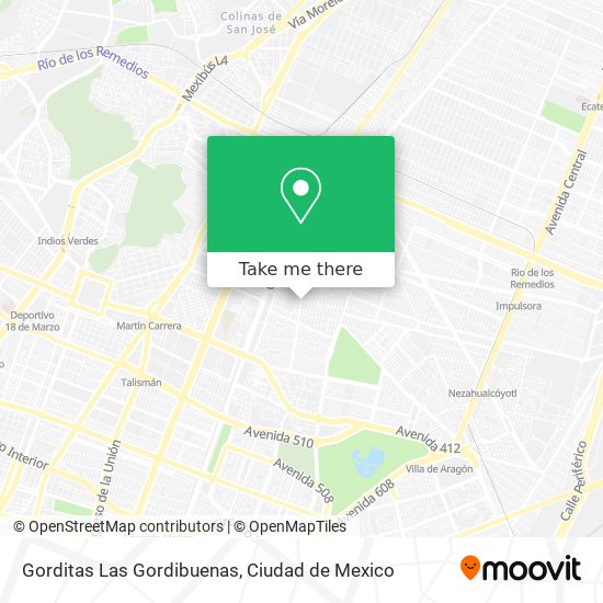 Mapa de Gorditas Las Gordibuenas