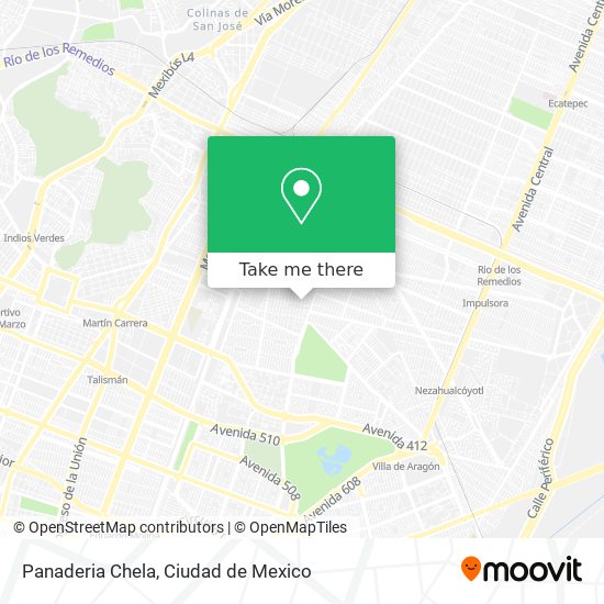 Mapa de Panaderia Chela