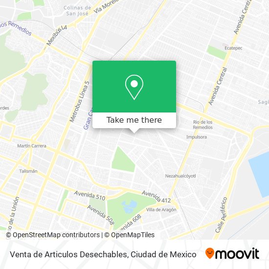 Mapa de Venta de Articulos Desechables