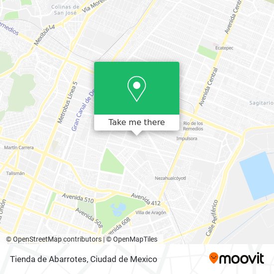 Mapa de Tienda de Abarrotes