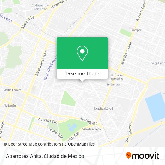 Mapa de Abarrotes Anita