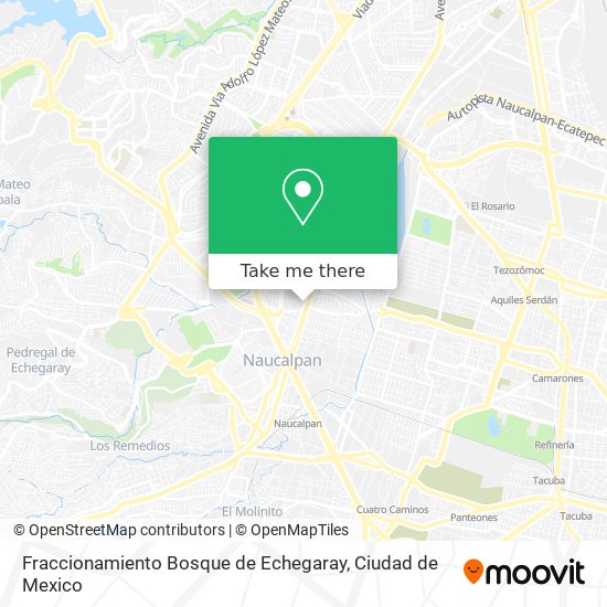 Fraccionamiento Bosque de Echegaray map
