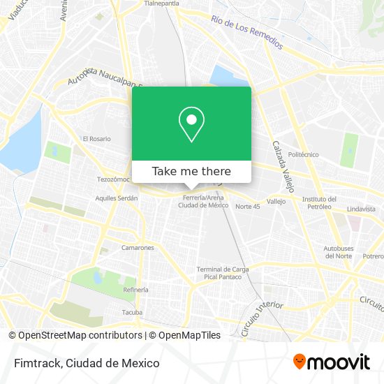 Mapa de Fimtrack