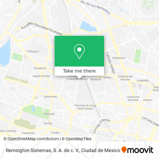 Mapa de Remington Sistemas, S. A. de c. V.