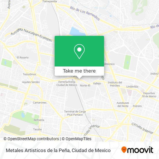 Metales Artisticos de la Peña map