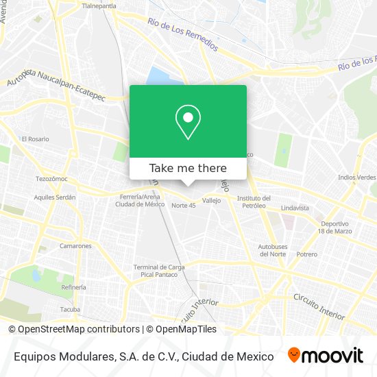 Equipos Modulares, S.A. de C.V. map