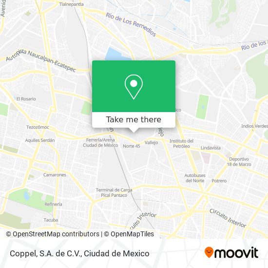 How to get to Coppel, . de . in Tultitlán by Bus, Metro or Train?