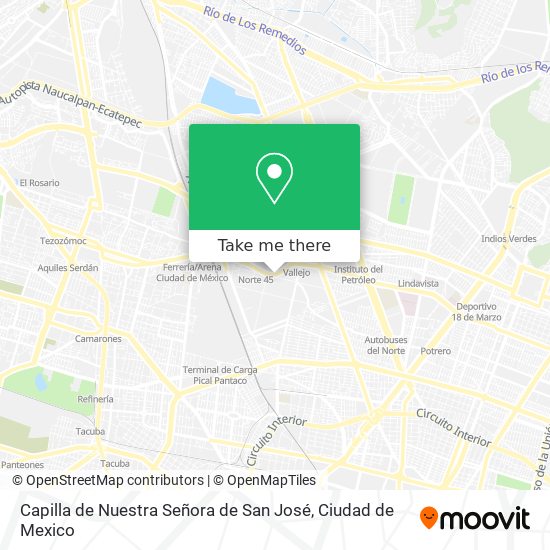 Mapa de Capilla de Nuestra Señora de San José