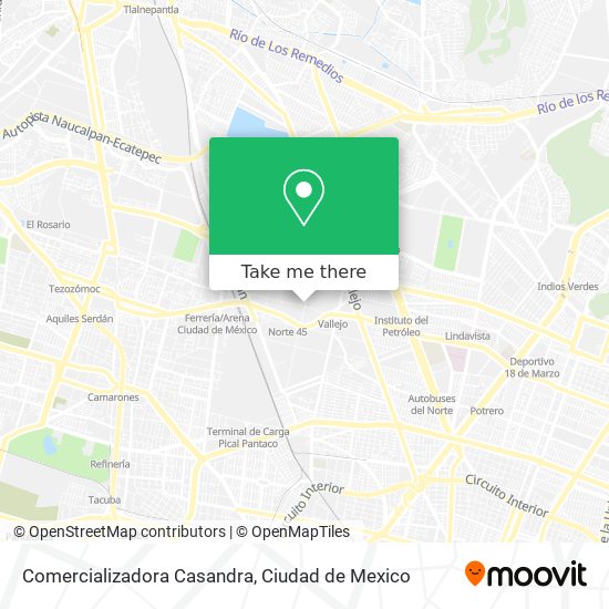 Comercializadora Casandra map