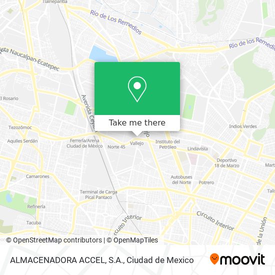 ALMACENADORA ACCEL, S.A. map