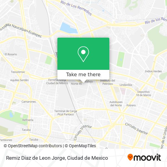 Remiz Diaz de Leon Jorge map