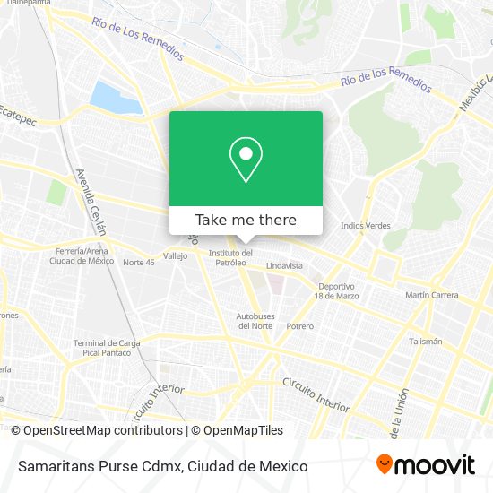 Samaritans Purse Cdmx map