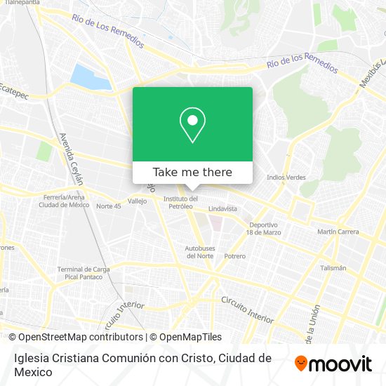 Iglesia Cristiana Comunión con Cristo map