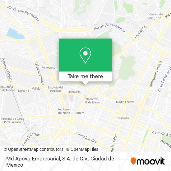 Md Apoyo Empresarial, S.A. de C.V. map