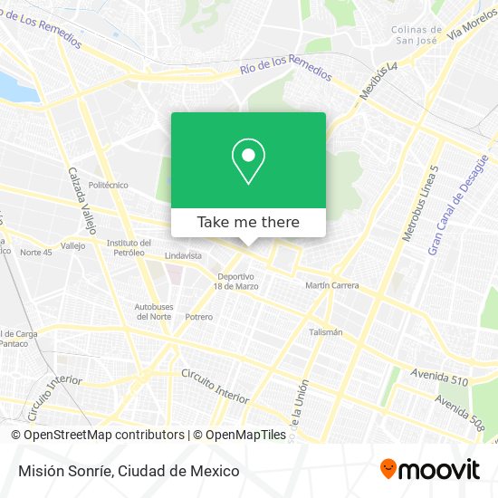 Mapa de Misión Sonríe