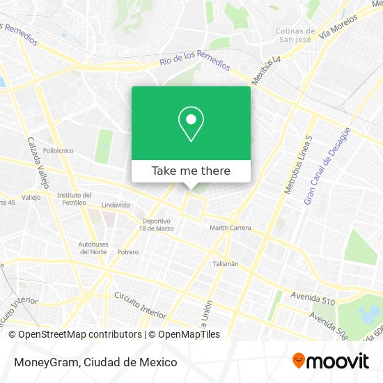 MoneyGram map