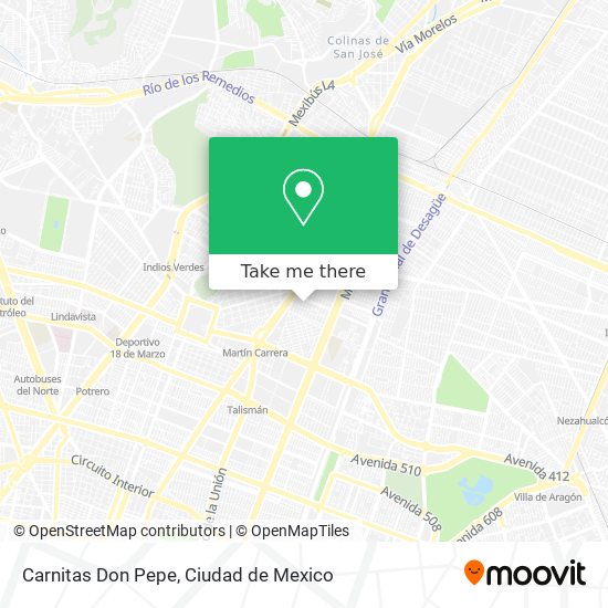 Mapa de Carnitas Don Pepe