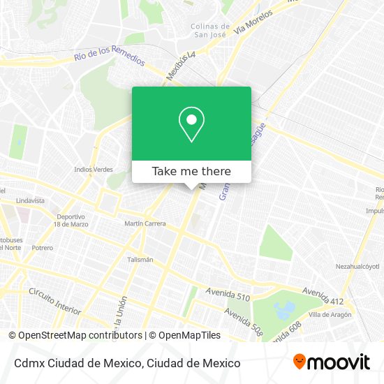 Cdmx Ciudad de Mexico map