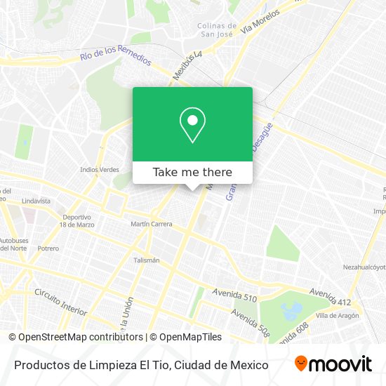 Productos de Limpieza El Tio map