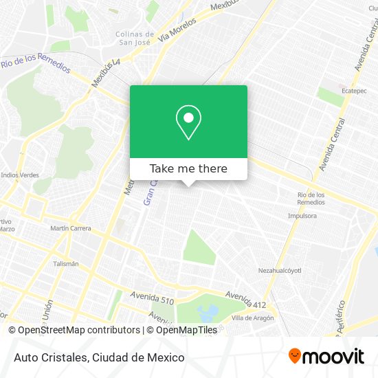 Auto Cristales map